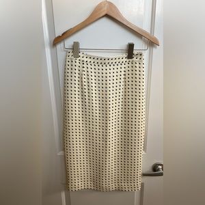 ALC White Polka Dot Pencil Skirt